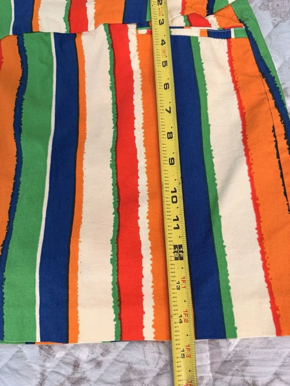 Attyre Petite 10P Multicolor Striped Pull On Skort Golf Tennis Resort Stretch